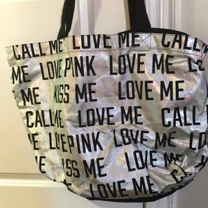 Pink Victoria’s Secret tote bag